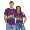 Wildflowers and Orange Roses, Graphic T-Shirts for Women, Floral Shirt, Womens Short Sleeve, Ladies Graphic Tees #5047TTS