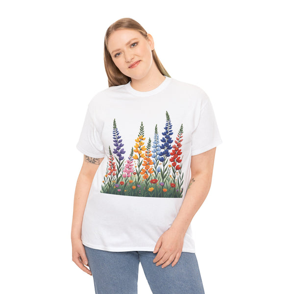 Wildflowers, Graphic T-Shirts for Women, Floral Shirt, Womens Short Sleeve, Ladies Graphic Tees #5120TTS