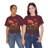 Wildflowers and Orange Roses, Graphic T-Shirts for Women, Floral Shirt, Womens Short Sleeve, Ladies Graphic Tees #5044TTS