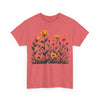 Wildflowers and Yellow Roses, Graphic T-Shirts for Women, Floral Shirt, Womens Short Sleeve, Ladies Graphic Tees #5026TTS