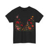 Wildflowers and Red Roses, Graphic T-Shirts for Women, Floral Shirt, Womens Short Sleeve, Ladies Graphic Tees #5033TTS