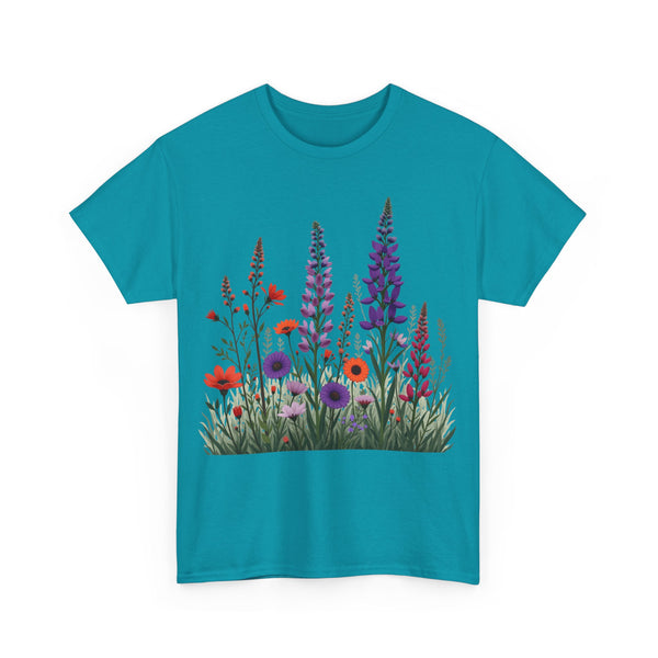 Wildflowers, Graphic T-Shirts for Women, Floral Shirt, Womens Short Sleeve, Ladies Graphic Tees #5125TTS