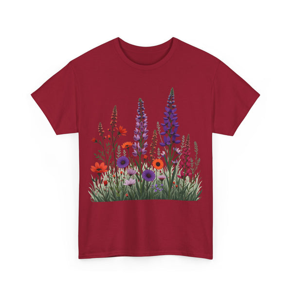 Wildflowers, Graphic T-Shirts for Women, Floral Shirt, Womens Short Sleeve, Ladies Graphic Tees #5125TTS