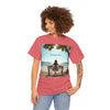 My Happy Place, Woman on Bench, Looking at Waves,  Safe Place T-Shirt, Finding My Happy Place Top, Ocean Waves,  #5003STS