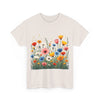 Wildflowers, Graphic T-Shirts for Women, Floral Shirt, Womens Short Sleeve, Ladies Graphic Tees #5108TTS