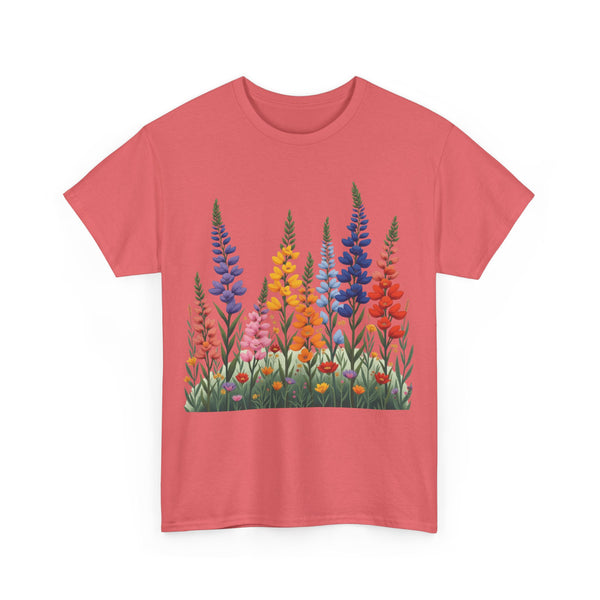 Wildflowers, Graphic T-Shirts for Women, Floral Shirt, Womens Short Sleeve, Ladies Graphic Tees #5120TTS