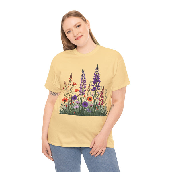 Wildflowers, Graphic T-Shirts for Women, Floral Shirt, Womens Short Sleeve, Ladies Graphic Tees #5125TTS