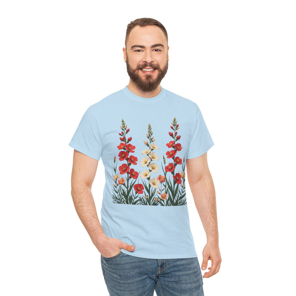 Wildflowers, Graphic T-Shirts for Women, Floral Shirt, Womens Short Sleeve, Ladies Graphic Tees #5123TTS