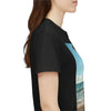 My Happy Place, Woman on Bench, Looking at Waves,  Safe Place T-Shirt, Finding My Happy Place Top, Ocean Waves,  #5003STS