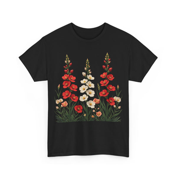 Wildflowers, Graphic T-Shirts for Women, Floral Shirt, Womens Short Sleeve, Ladies Graphic Tees #5123TTS