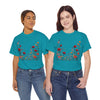 Wildflowers and Red Roses, Graphic T-Shirts for Women, Floral Shirt, Womens Short Sleeve, Ladies Graphic Tees #5033TTS