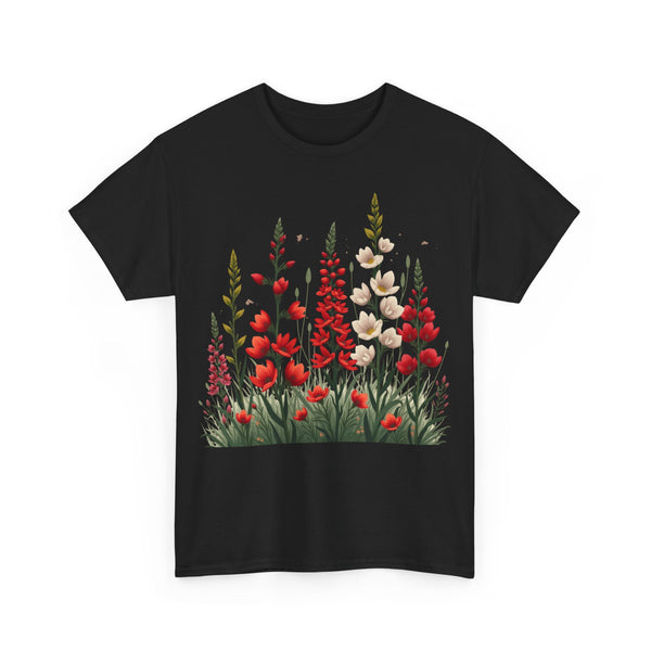 Wildflowers, Graphic T-Shirts for Women, Floral Shirt, Womens Short Sleeve, Ladies Graphic Tees #5122TTS