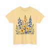 Wildflowers, Graphic T-Shirts for Women, Floral Shirt, Womens Short Sleeve, Ladies Graphic Tees #5121TTS