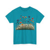 Wildflowers and Blue Roses, Graphic T-Shirts for Women, Floral Shirt, Womens Short Sleeve, Ladies Graphic Tees #5050TTS