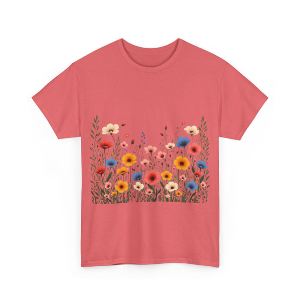 Wildflowers, Graphic T-Shirts for Women, Floral Shirt, Womens Short Sleeve, Ladies Graphic Tees #5106TTS