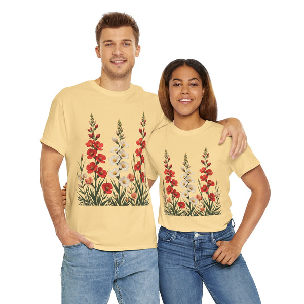 Wildflowers, Graphic T-Shirts for Women, Floral Shirt, Womens Short Sleeve, Ladies Graphic Tees #5123TTS