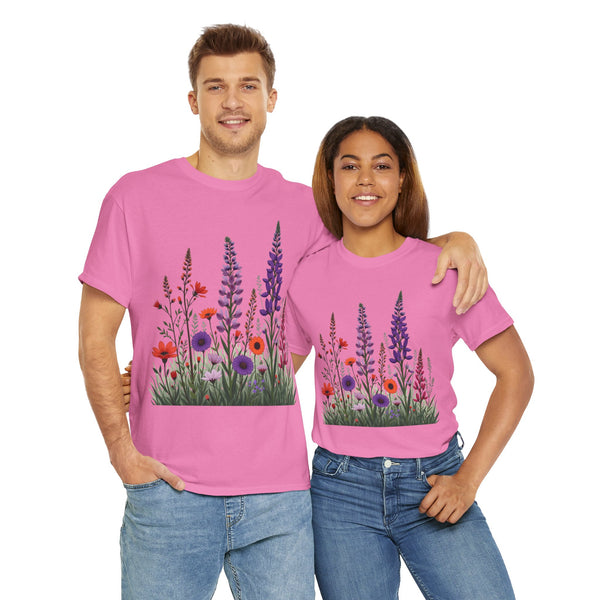 Wildflowers, Graphic T-Shirts for Women, Floral Shirt, Womens Short Sleeve, Ladies Graphic Tees #5125TTS