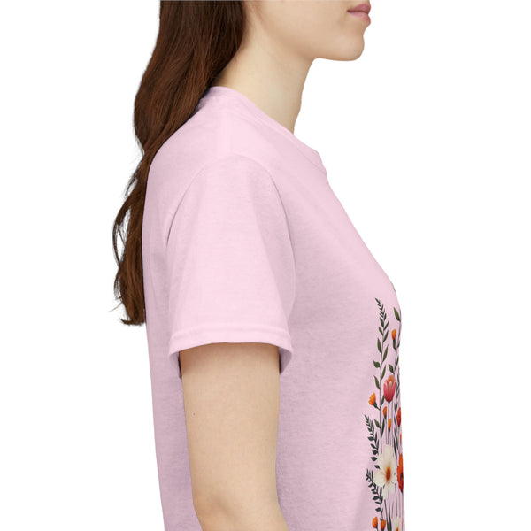 Wildflowers, Graphic T-Shirts for Women, Floral Shirt, Womens Short Sleeve, Ladies Graphic Tees #5110TTS