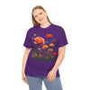 Wildflowers and Orange Roses, Graphic T-Shirts for Women, Floral Shirt, Womens Short Sleeve, Ladies Graphic Tees #5044TTS
