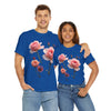 Wildflowers and Pink Roses, Graphic T-Shirts for Women, Floral Shirt, Womens Short Sleeve, Ladies Graphic Tees #5019TTS
