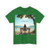 My Happy Place, Woman on Bench, Looking at Waves,  Safe Place T-Shirt, Finding My Happy Place Top, Ocean Waves,  #5003STS