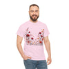 Wildflowers and Red Roses, Graphic T-Shirts for Women, Floral Shirt, Womens Short Sleeve, Ladies Graphic Tees #5033TTS