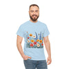 Wildflowers, Graphic T-Shirts for Women, Floral Shirt, Womens Short Sleeve, Ladies Graphic Tees #5111TTS