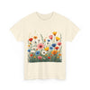 Wildflowers, Graphic T-Shirts for Women, Floral Shirt, Womens Short Sleeve, Ladies Graphic Tees #5108TTS