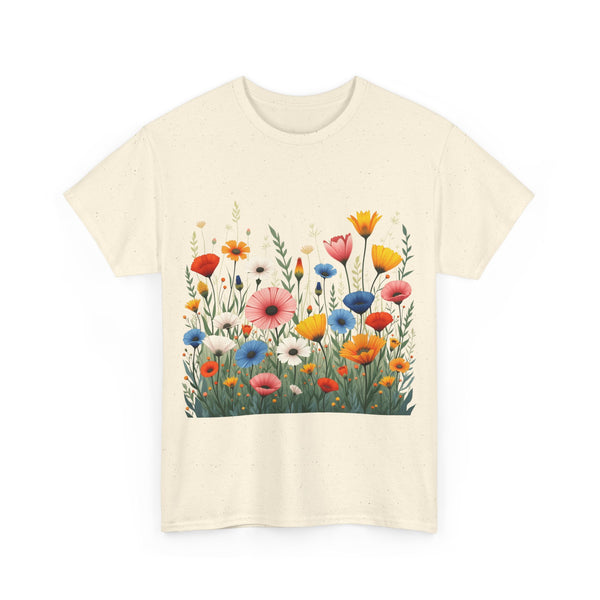 Wildflowers, Graphic T-Shirts for Women, Floral Shirt, Womens Short Sleeve, Ladies Graphic Tees #5108TTS