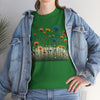 Wildflowers and Blue Roses, Graphic T-Shirts for Women, Floral Shirt, Womens Short Sleeve, Ladies Graphic Tees #5050TTS