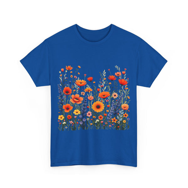 Wildflowers, Graphic T-Shirts for Women, Floral Shirt, Womens Short Sleeve, Ladies Graphic Tees #5105TTS