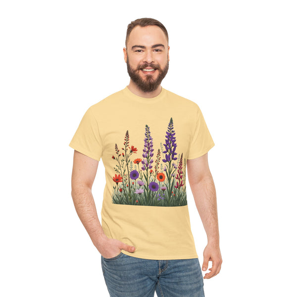 Wildflowers, Graphic T-Shirts for Women, Floral Shirt, Womens Short Sleeve, Ladies Graphic Tees #5125TTS