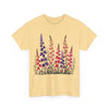 Wildflowers, Graphic T-Shirts for Women, Floral Shirt, Womens Short Sleeve, Ladies Graphic Tees #5118TTS