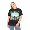 My Happy Place, Woman on Bench, Looking at Waves,  Safe Place T-Shirt, Finding My Happy Place Top, Ocean Waves,  #5003STS