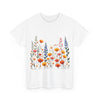 Wildflowers, Graphic T-Shirts for Women, Floral Shirt, Womens Short Sleeve, Ladies Graphic Tees #5110TTS