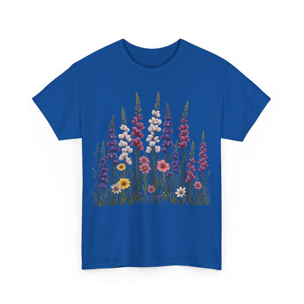 Wildflowers, Graphic T-Shirts for Women, Floral Shirt, Womens Short Sleeve, Ladies Graphic Tees #5124TTS