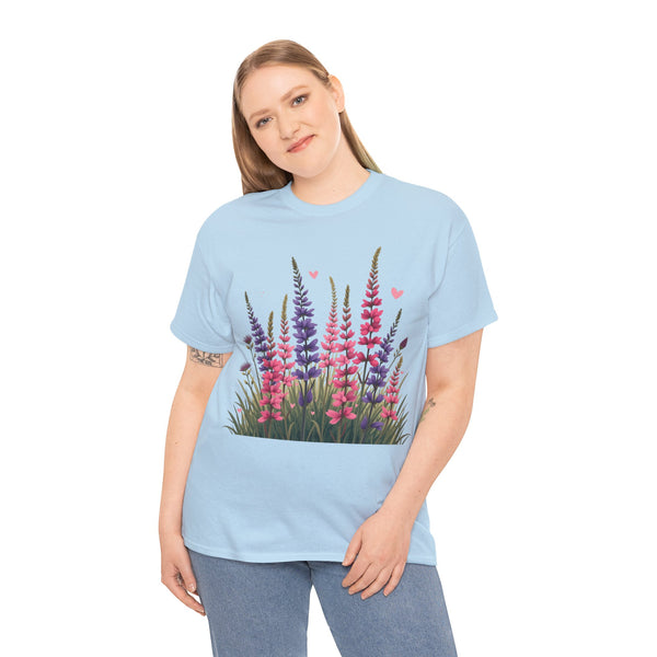 Wildflowers, Graphic T-Shirts for Women, Floral Shirt, Womens Short Sleeve, Ladies Graphic Tees #5119TTS