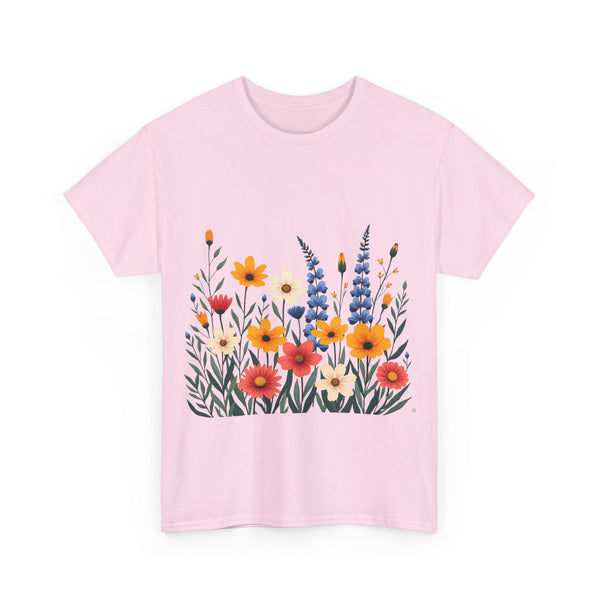 Wildflowers, Graphic T-Shirts for Women, Floral Shirt, Womens Short Sleeve, Ladies Graphic Tees #5111TTS