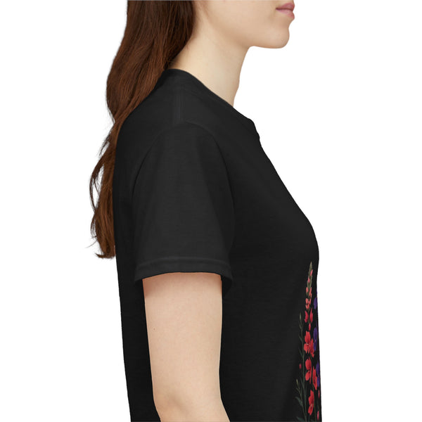 Wildflowers, Graphic T-Shirts for Women, Floral Shirt, Womens Short Sleeve, Ladies Graphic Tees #5118TTS