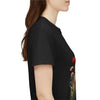 Wildflowers and Red Roses, Graphic T-Shirts for Women, Floral Shirt, Womens Short Sleeve, Ladies Graphic Tees #5032TTS