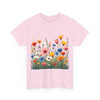 Wildflowers, Graphic T-Shirts for Women, Floral Shirt, Womens Short Sleeve, Ladies Graphic Tees #5108TTS