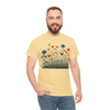 Wildflowers and Blue Roses, Graphic T-Shirts for Women, Floral Shirt, Womens Short Sleeve, Ladies Graphic Tees #5050TTS