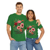 Wildflowers and Pink & Red Roses, Graphic T-Shirts for Women, Floral Shirt, Womens Short Sleeve, Ladies Graphic Tees #5133TTS