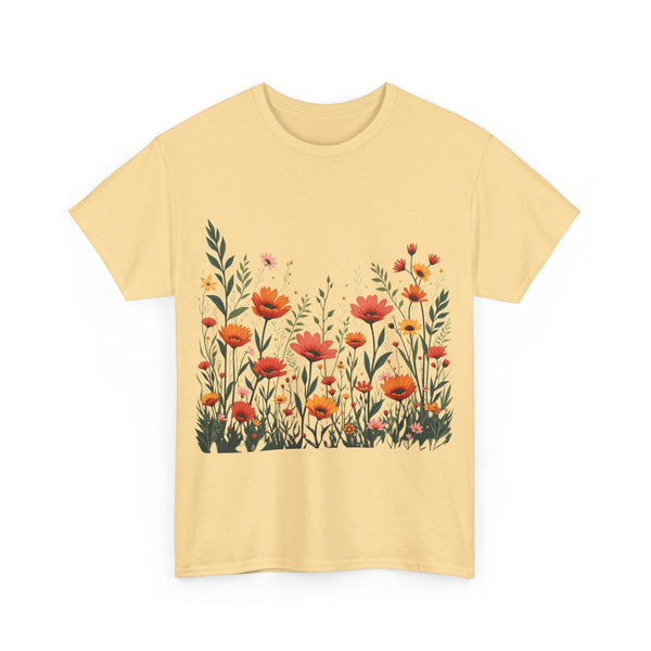 Wildflowers, Graphic T-Shirts for Women, Floral Shirt, Womens Short Sleeve, Ladies Graphic Tees #5102TTS