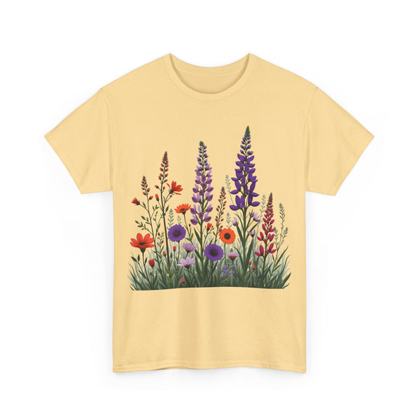 Wildflowers, Graphic T-Shirts for Women, Floral Shirt, Womens Short Sleeve, Ladies Graphic Tees #5125TTS
