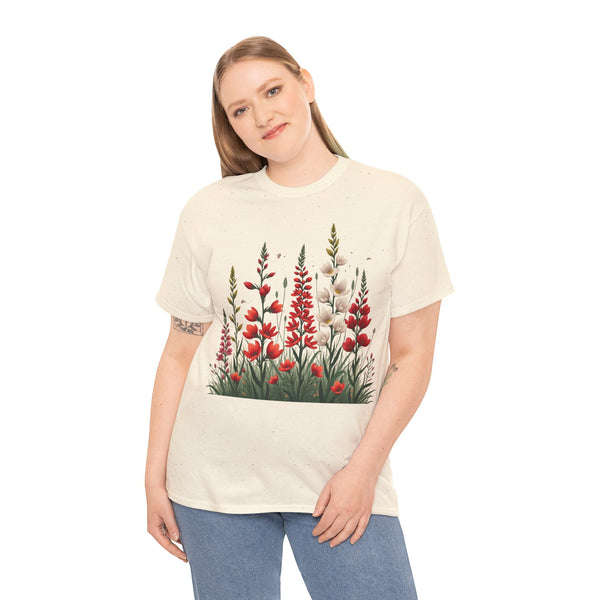 Wildflowers, Graphic T-Shirts for Women, Floral Shirt, Womens Short Sleeve, Ladies Graphic Tees #5122TTS