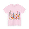 Wildflowers, Graphic T-Shirts for Women, Floral Shirt, Womens Short Sleeve, Ladies Graphic Tees #5110TTS