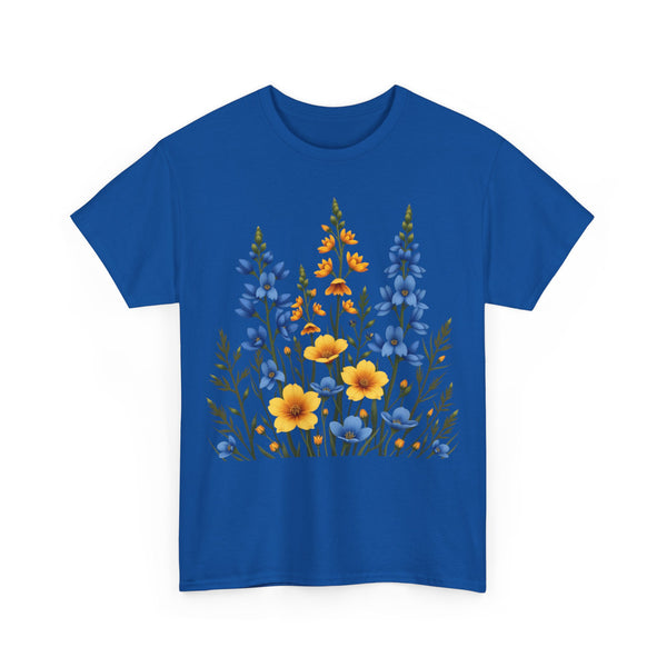 Wildflowers, Graphic T-Shirts for Women, Floral Shirt, Womens Short Sleeve, Ladies Graphic Tees #5121TTS