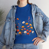 Wildflowers, Graphic T-Shirts for Women, Floral Shirt, Womens Short Sleeve, Ladies Graphic Tees #5110TTS