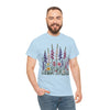 Wildflowers, Graphic T-Shirts for Women, Floral Shirt, Womens Short Sleeve, Ladies Graphic Tees #5124TTS